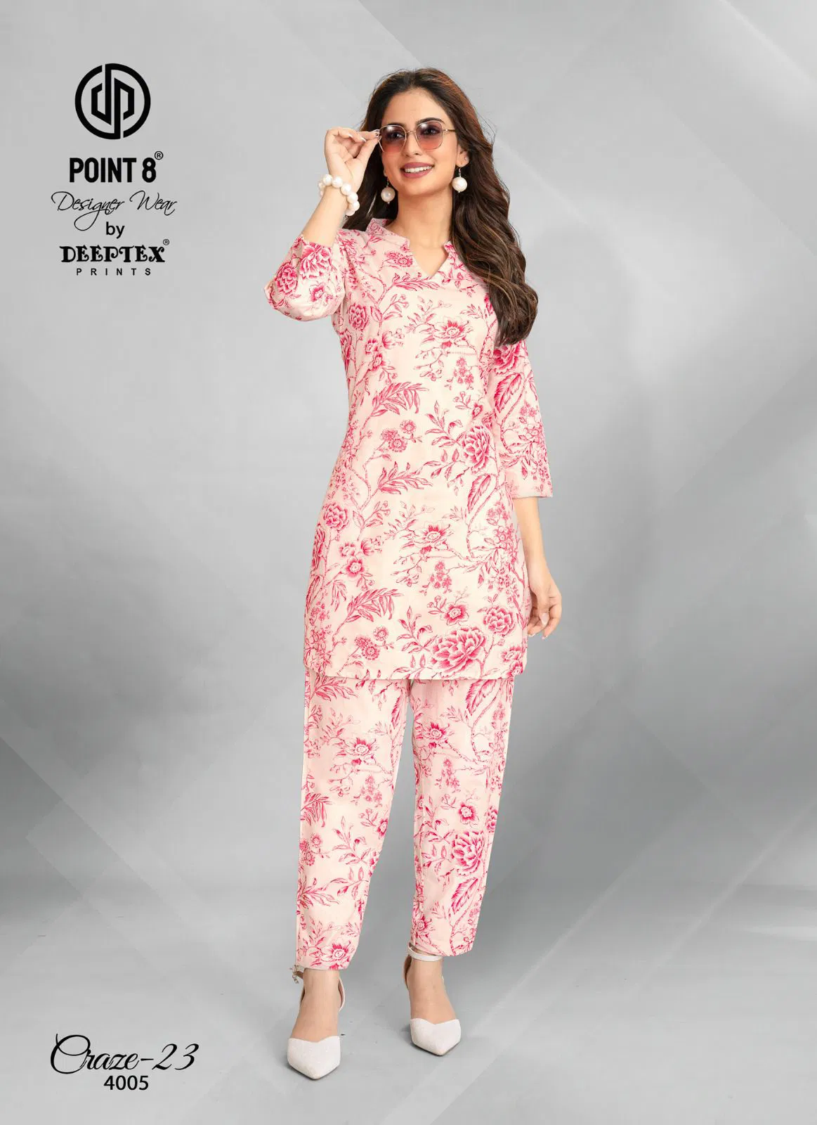 Craze 23 Vol 4 By Deeptex Cotton Printed Cord Set Suppliers In India
